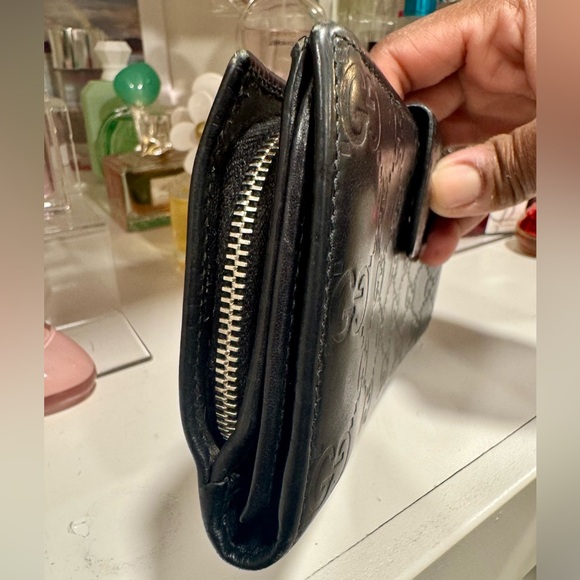 Authentic Gucci Black Guccissima Leather Continental Wallet - Picture 3 of 13